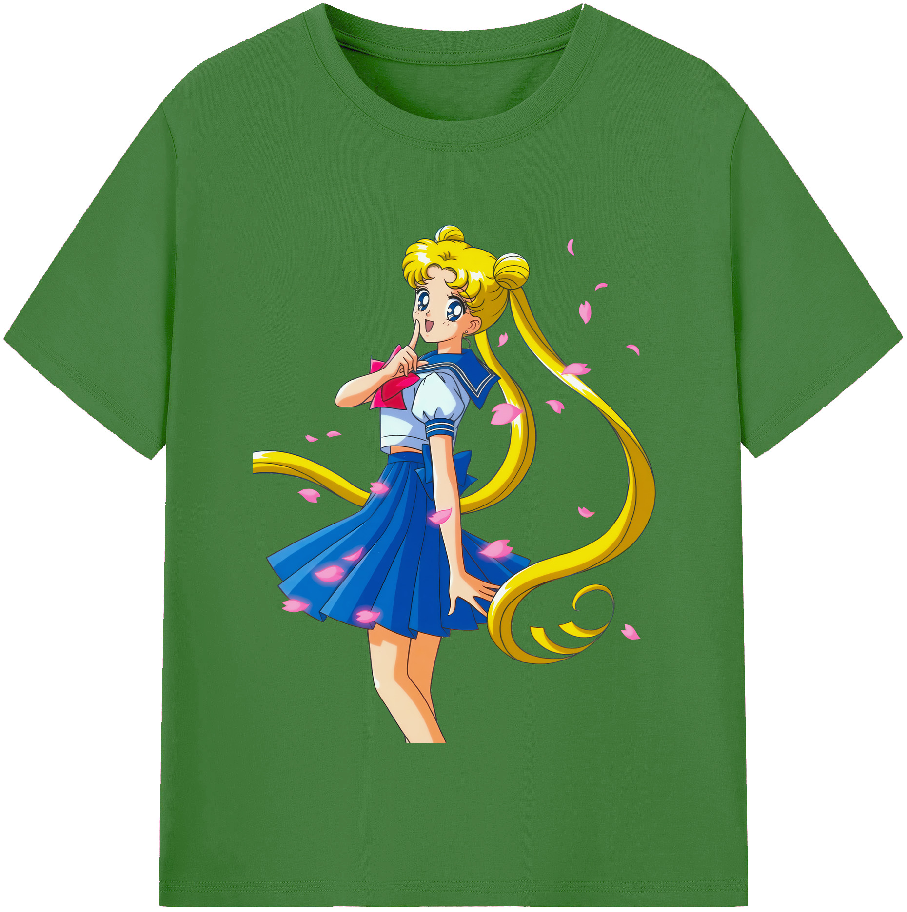 （画像用） 美少女戦士セーラームーン 愛野 美奈子 あいの みなこ Sailor Moon Aino Minako レディースカジュアルプリントTシャツ（綿100％）